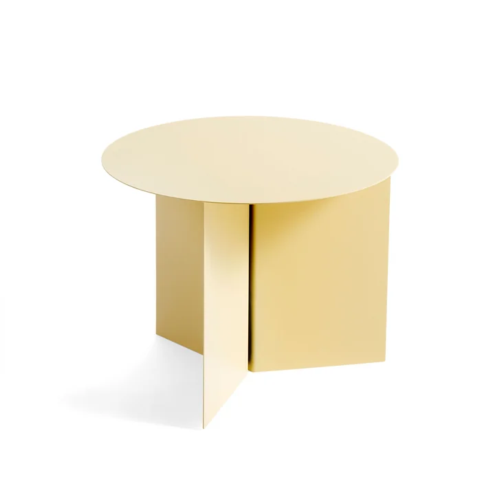 HAY - Slit Table Round, Ø 45 x 35,5 cm, hellgelb