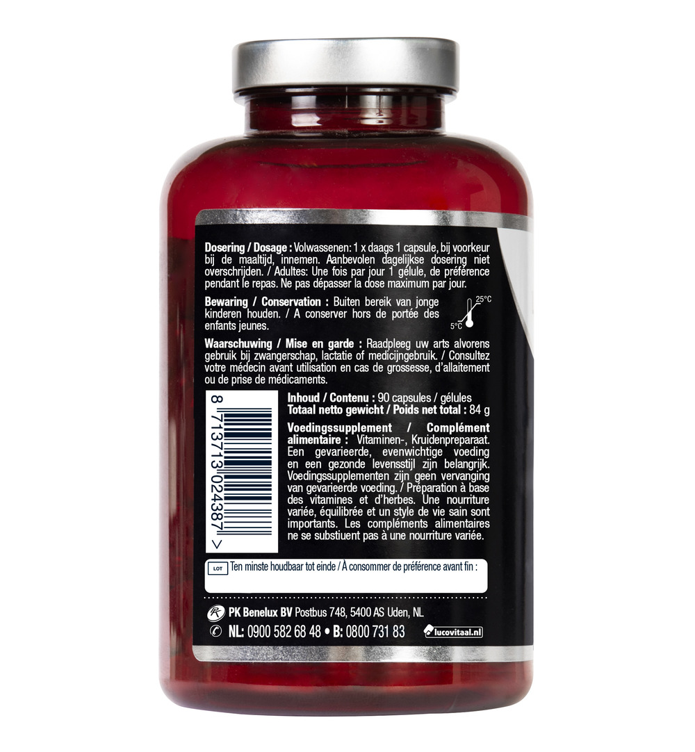 Lucovitaal Kurkuma X-tra Krachtig (90 capsules)