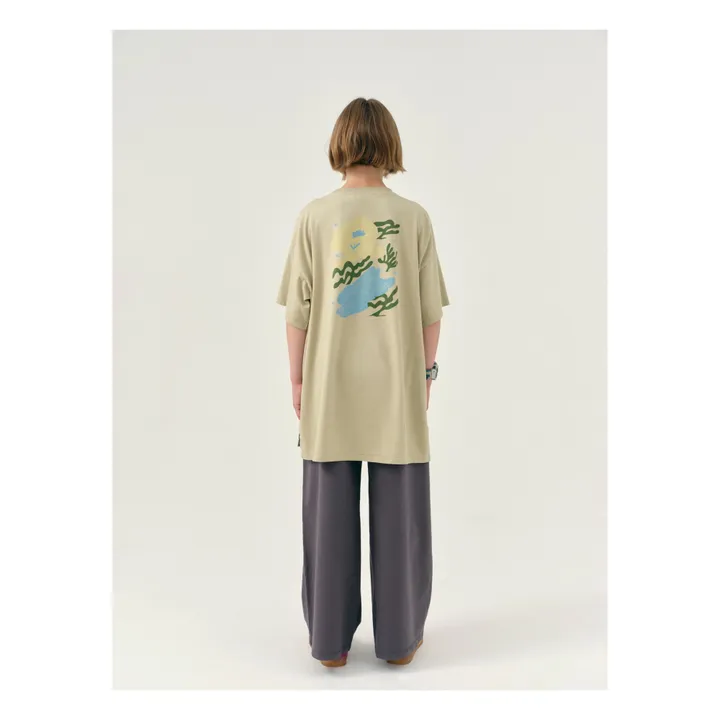 Main Story T-shirt Oversize Grenouille | Beige