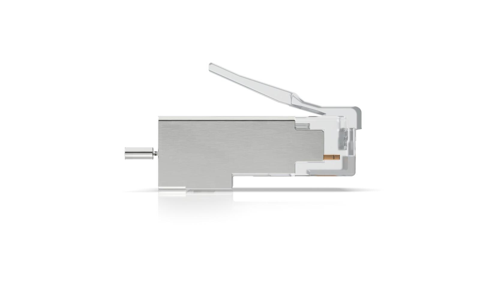 Stecker UISP-CONNECTOR-SHD 100 Stück, SilberÜberspannungsschutzstecker