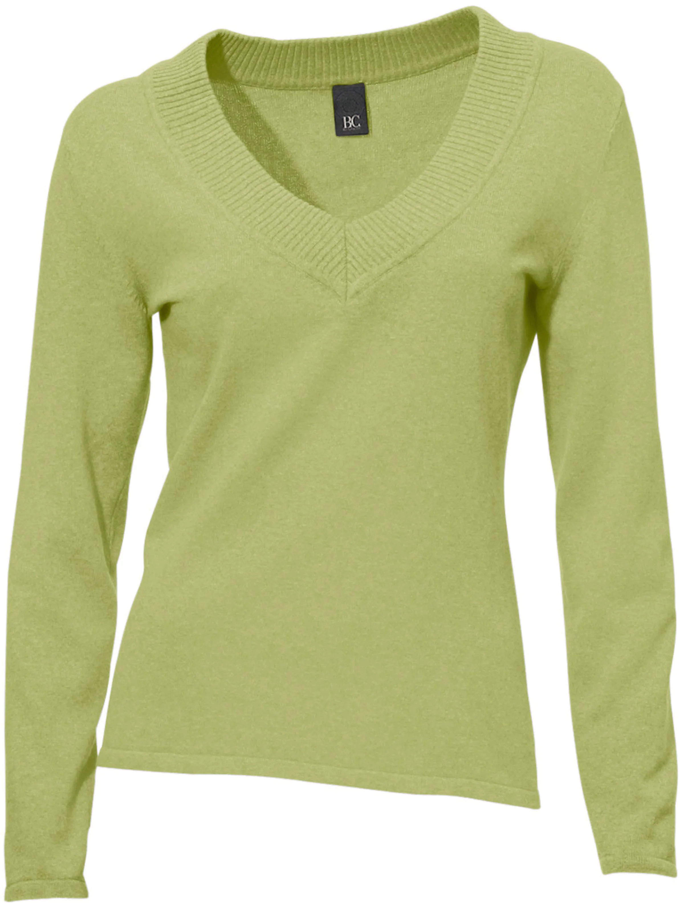 heine V-Pullover in kiwi