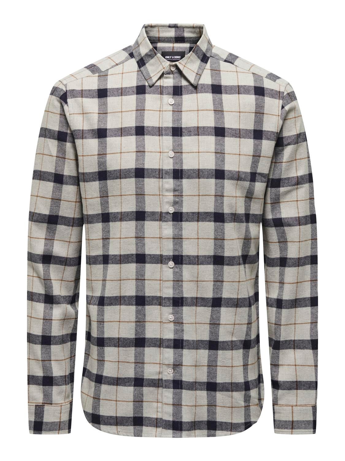 ONSLARS Hemd Light Grey Melange