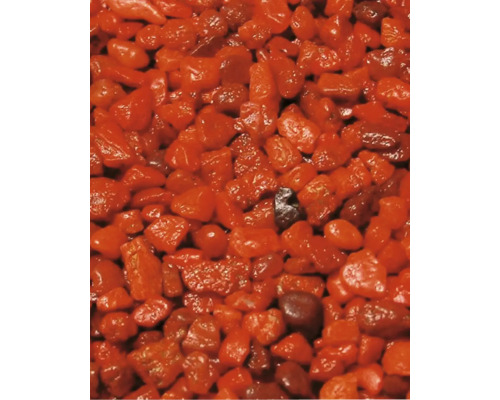 Aquarium gekleurd grind 5 kg rood