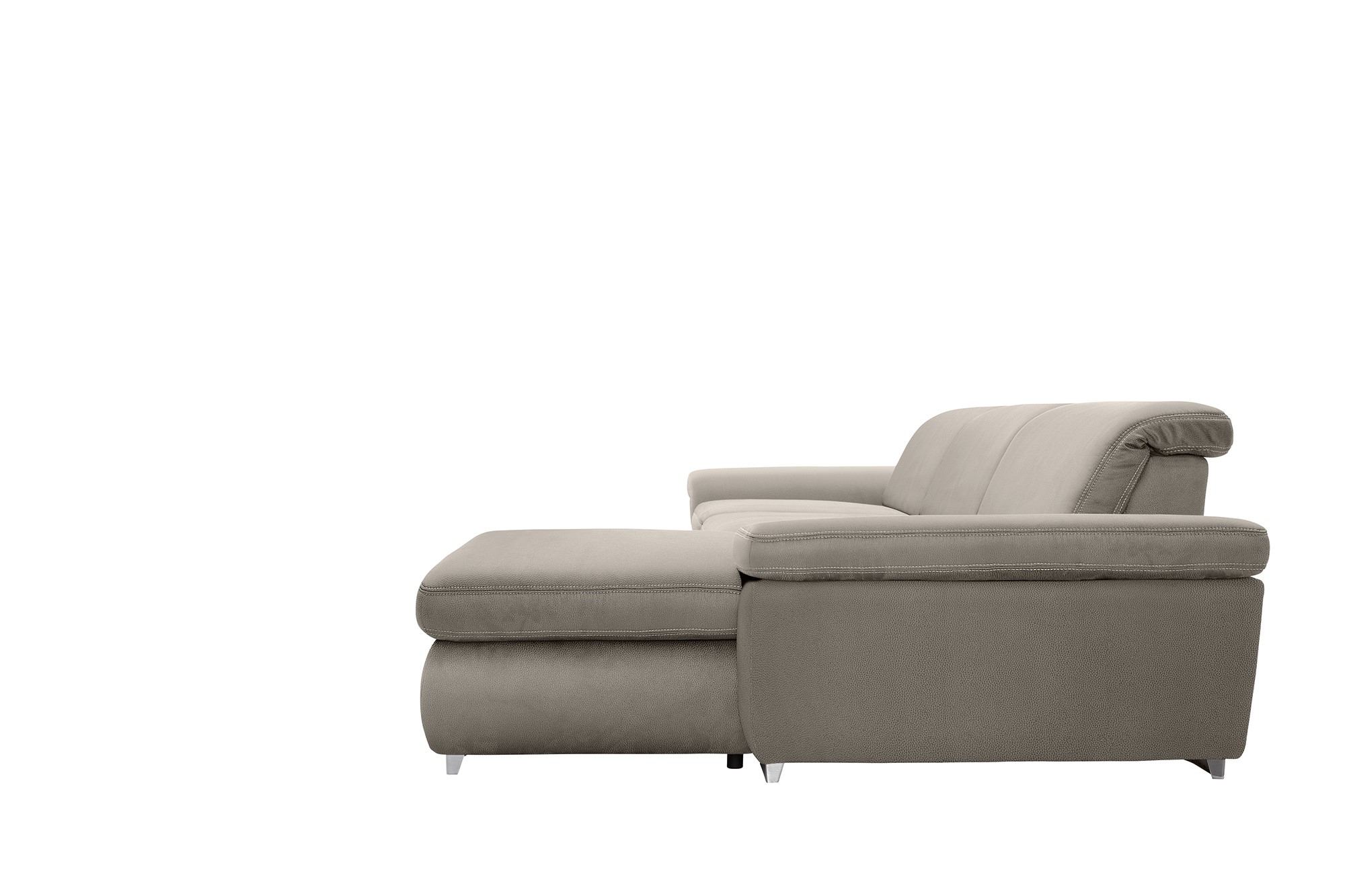 polsterpower Boxspringsofa - Holiday alu - Basismodell - Recamiere rechts