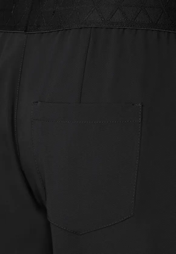 Loose Fit Hose mit Stretch - Black
