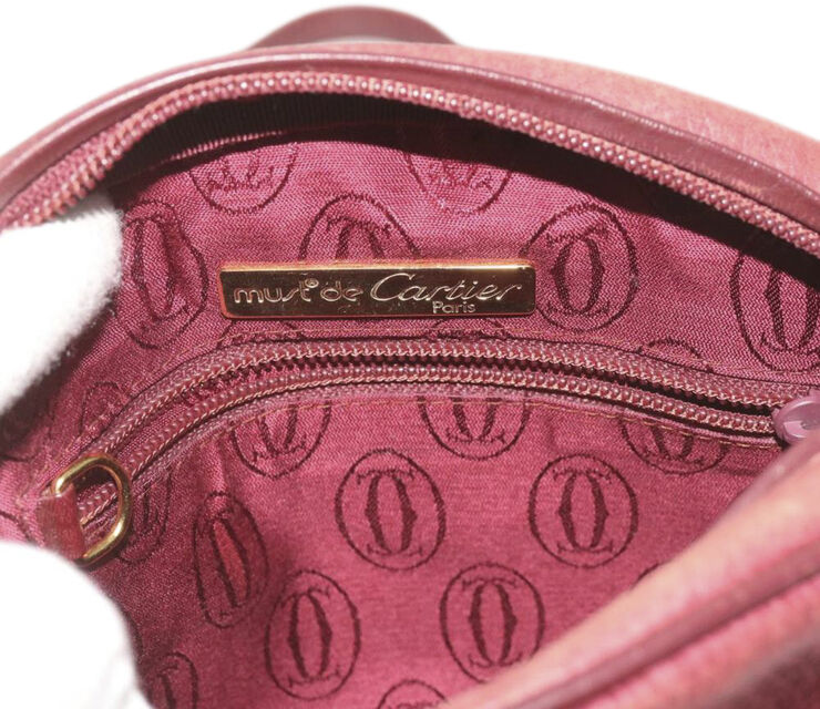 Cartier Vintage Cartier Shoulder Bag Red