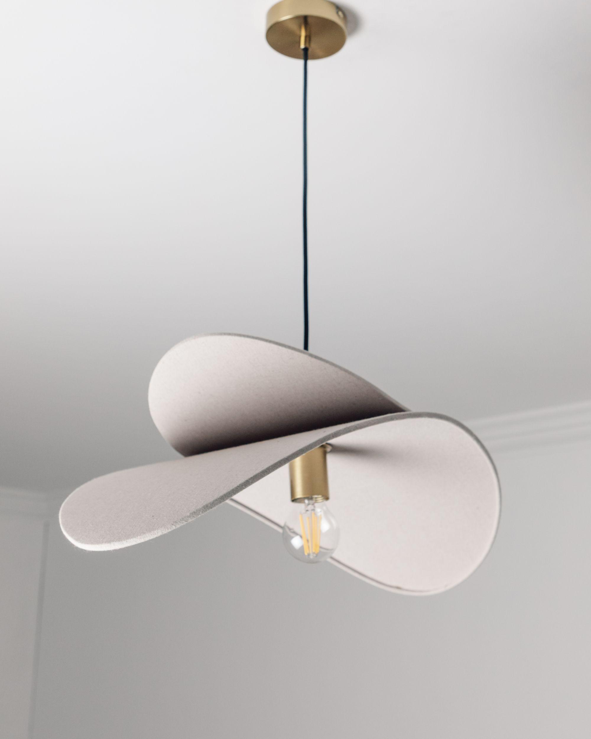 Hanglamp MASCOTA Linnen Lichtgrijs