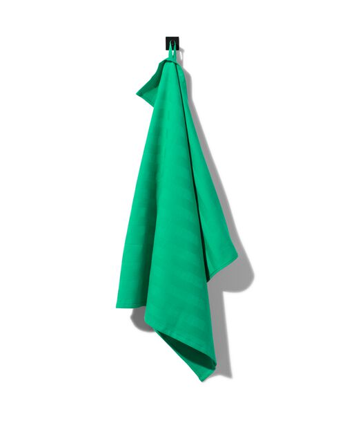 torchon 65x65 coton vert