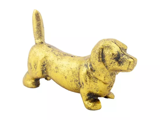 Chien décoration en métal 18x10x4,5h