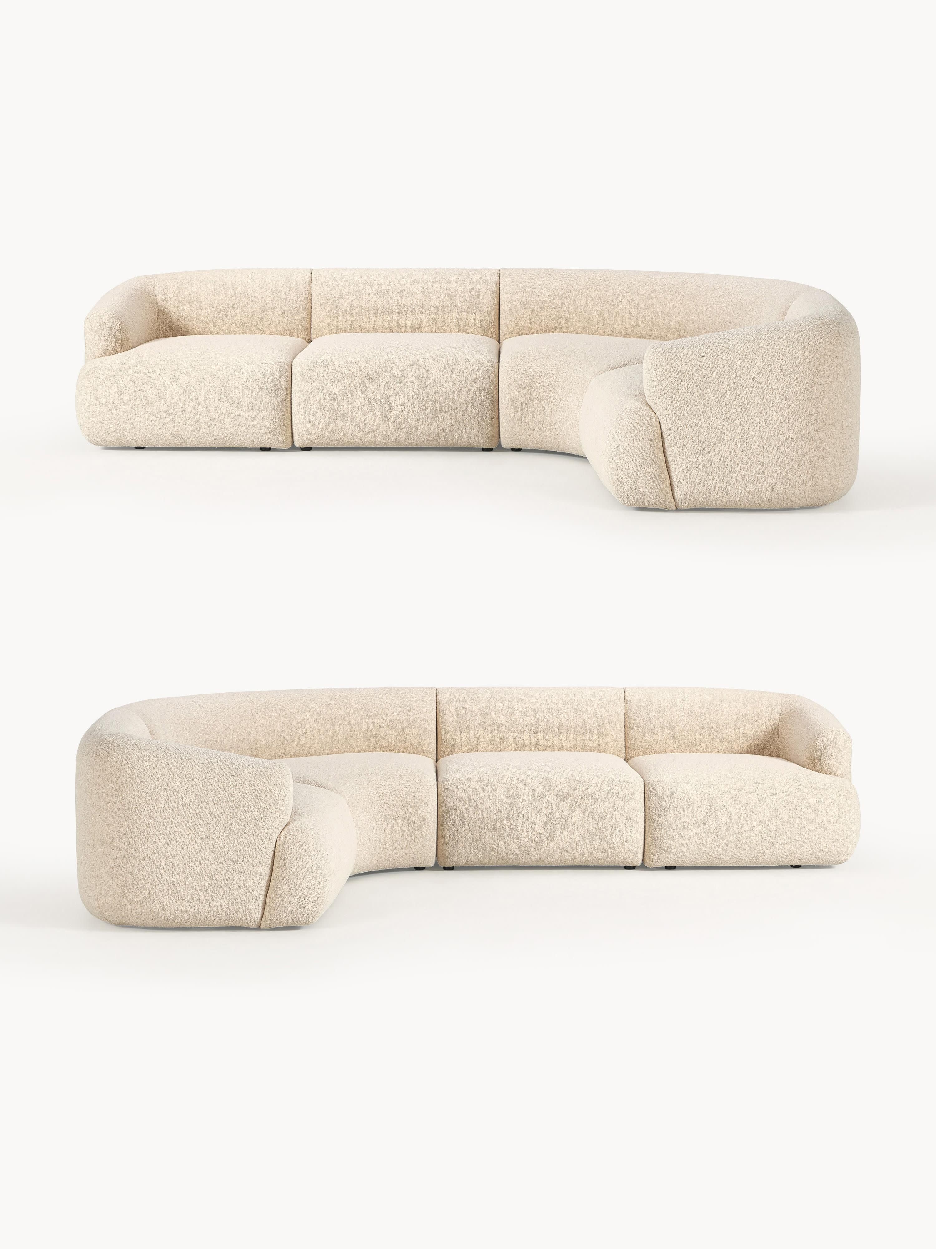Modulaire bouclé hoekbank Sofia (4 zits)