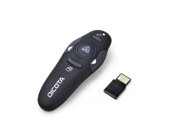 DICOTA PinPoint - Presentasjonsfjernstyring - RF - svart