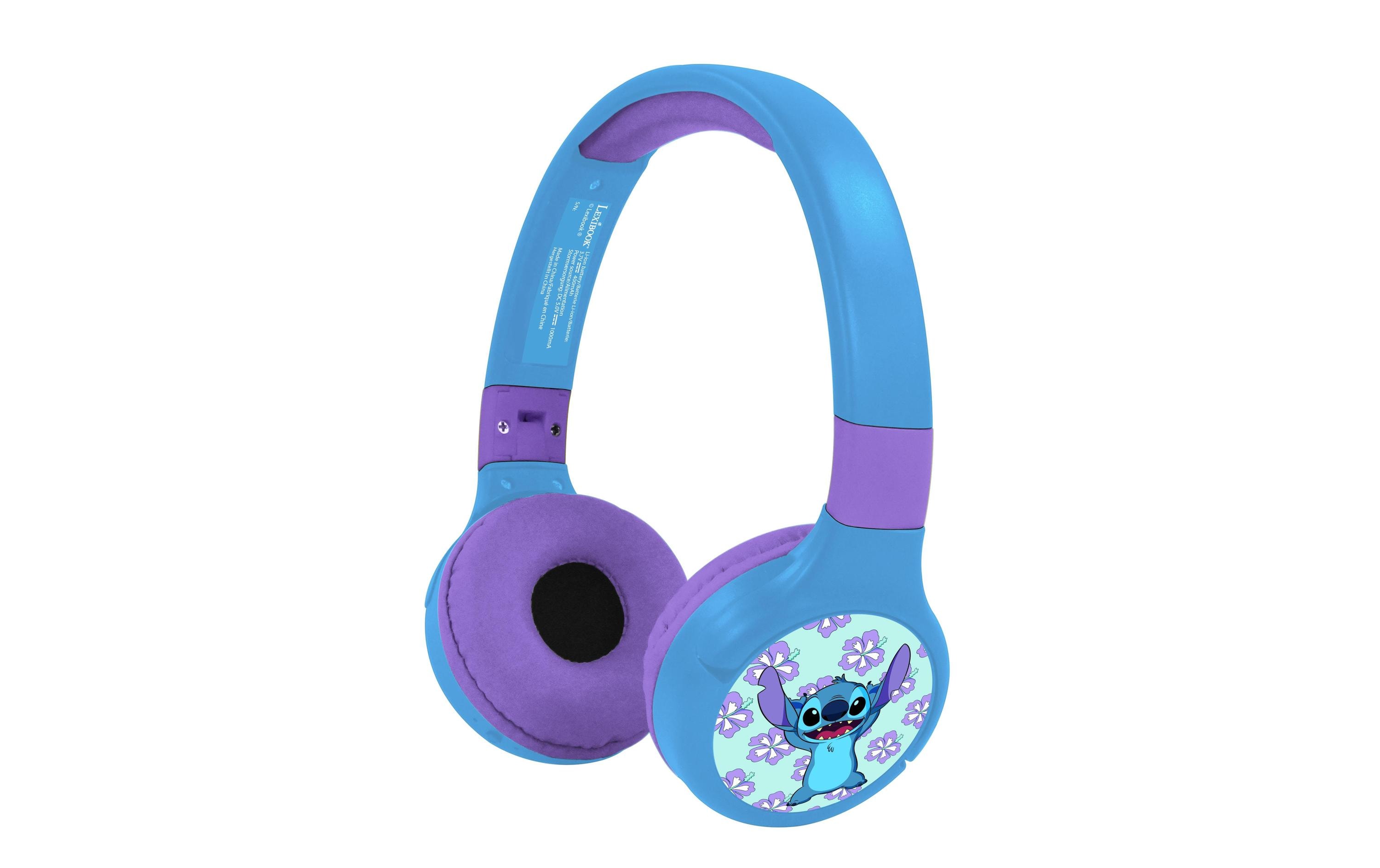 2-in-1-Bluetooth/Kabel-Kopfhörer Stitch BlauZusammenklappbare Bluetooth- und Kabelkopfhörer im 3D-Design