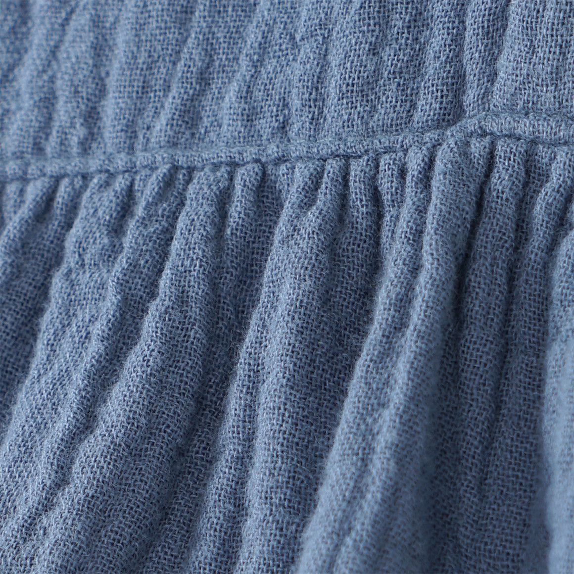 Topolino Pure Collection Mädchen Musselin-Blusenshirt mit Teilungsnaht blau