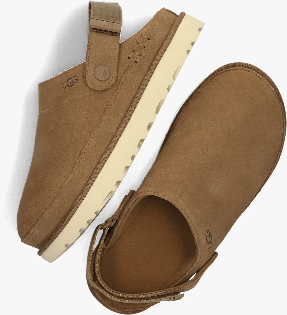 UGG cognac ugg instappers w goldenstar clog