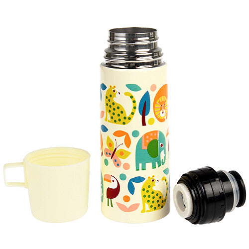 Rex london rvs thermosfles met beker - wild wonders - 350 ml