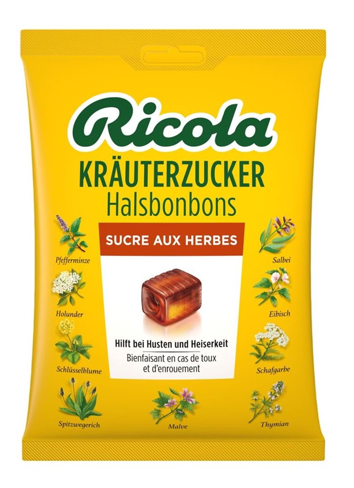 Ricola Halsbonbons<br>83 g, Beutel, Lutschtablette, Kräuterzucker