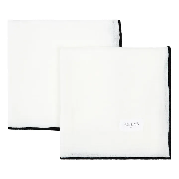 Autumn Serviettes de table Muslin - Set de 2 | Milk