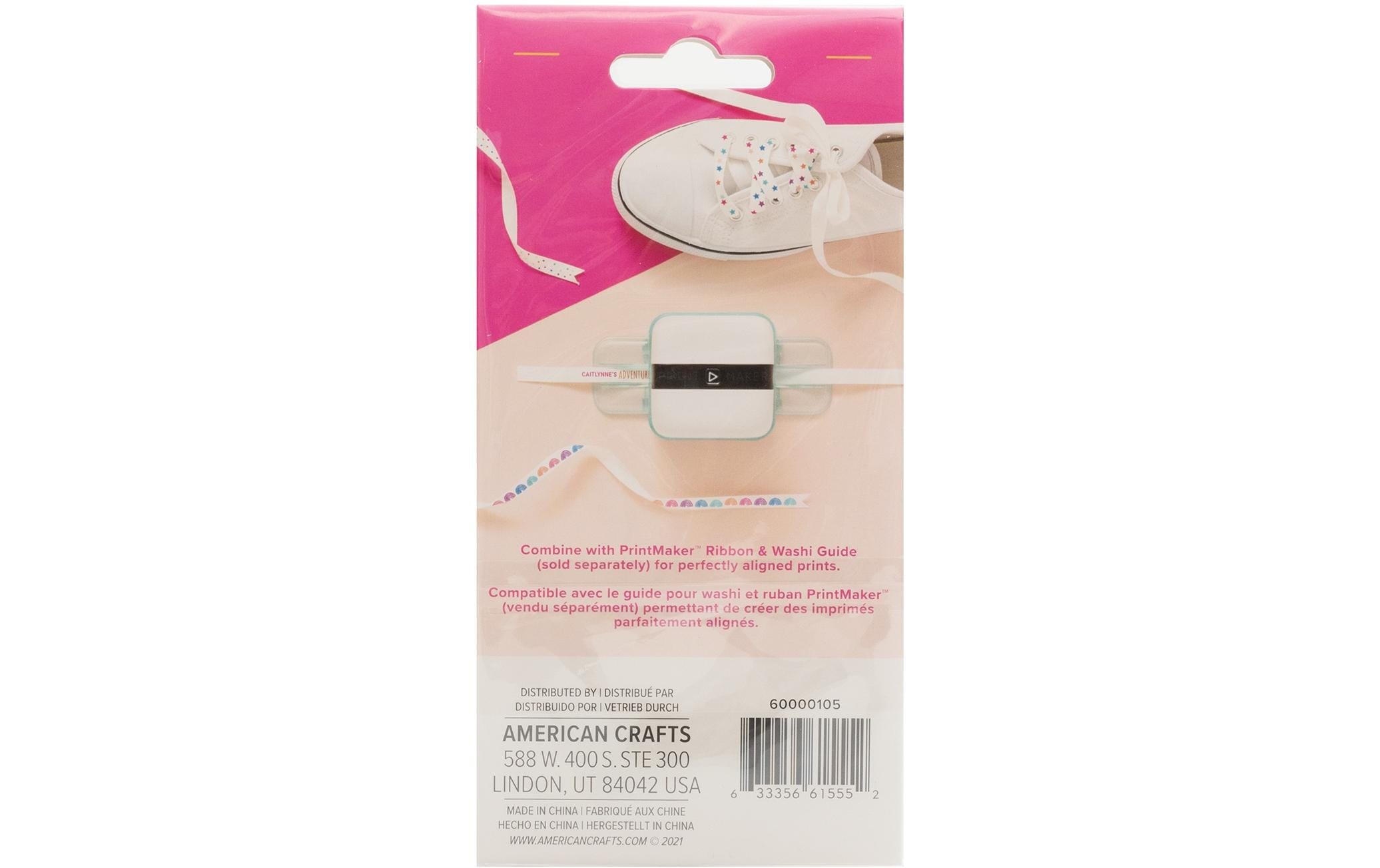 Textilband We R Memory Keepers 10 mm x 9.15 m, WeissStoffband zum Bedrucken