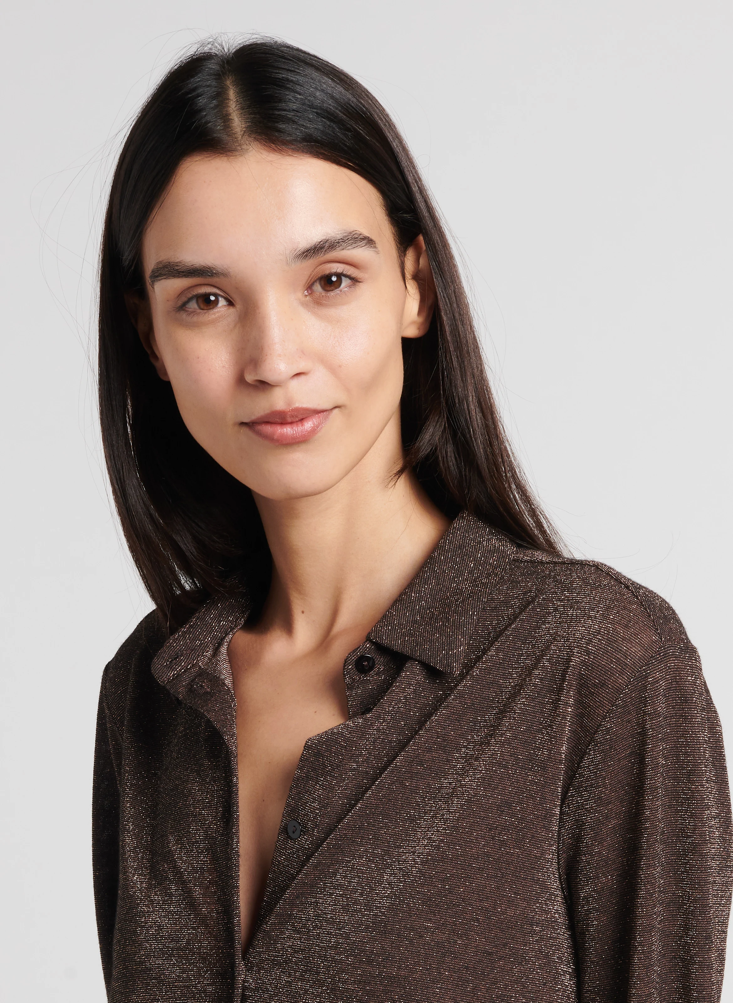 MEUDON - Chemise col classique pailleté |