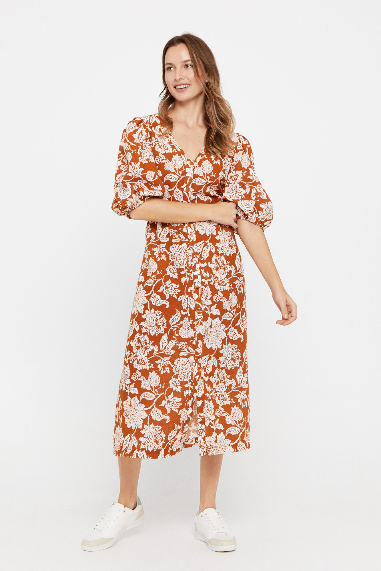 Vestido longo - Multicolorido
