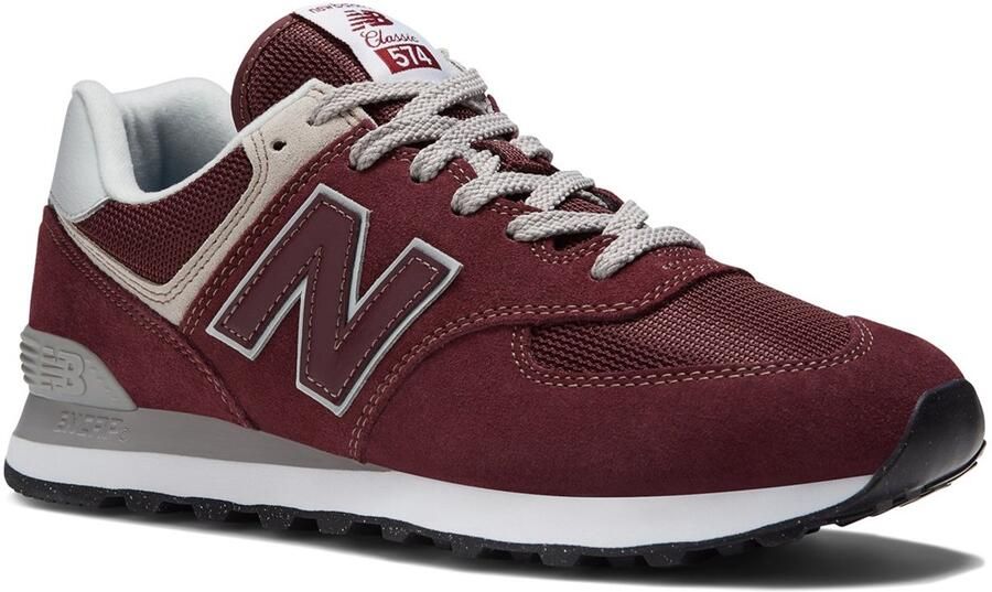 New balance Sneakers laag '574' poederroze robijnrood wit