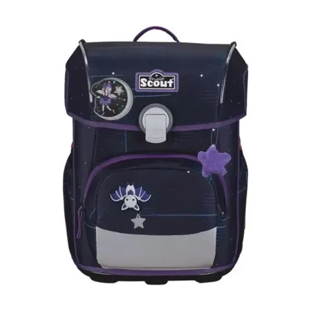 Scout Schulranzen-Set Neo Exklusiv Safety Light Spooky Starlight