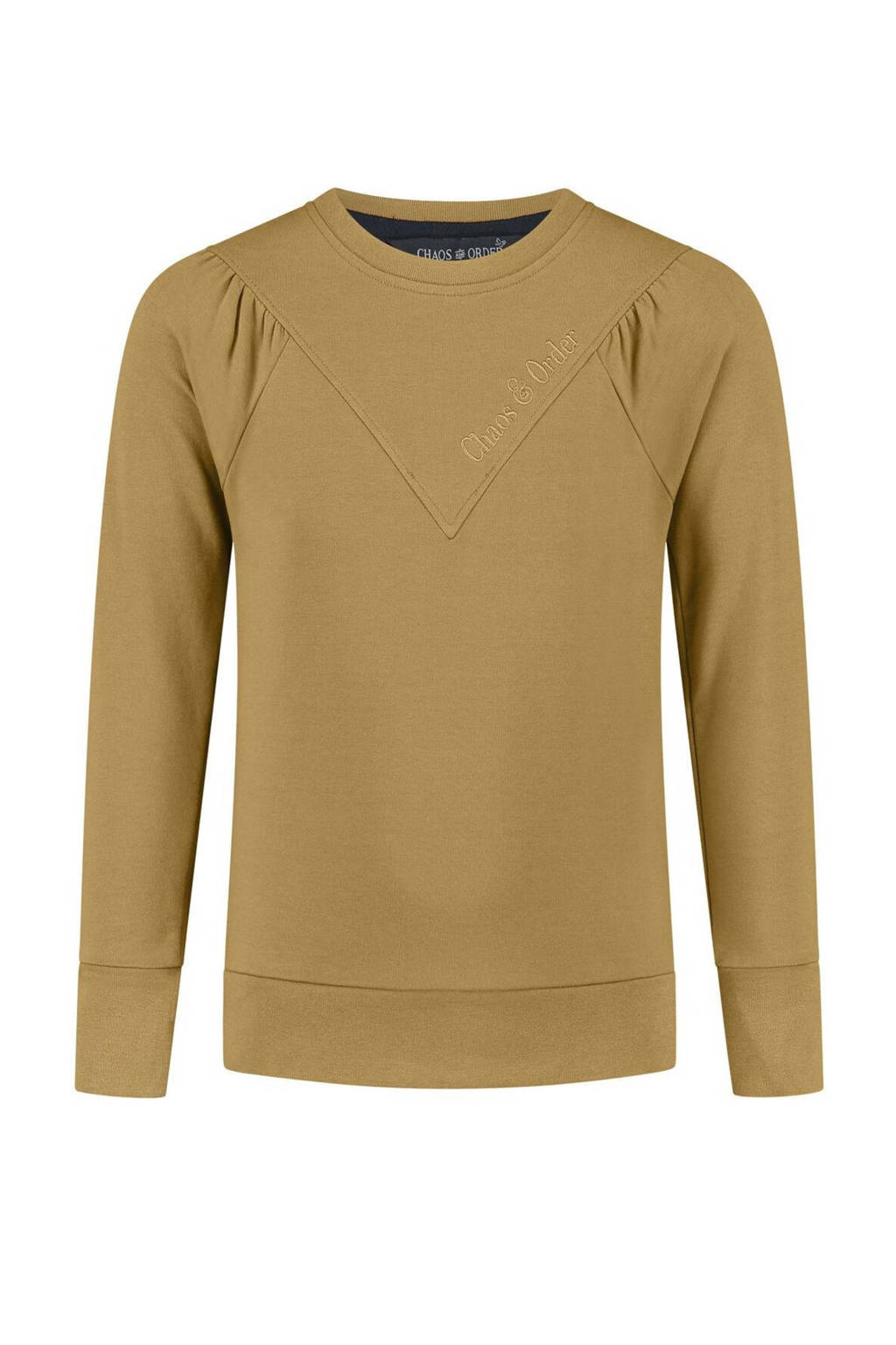 Chaos-and-Order sweater geel