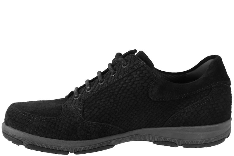 NEW FEET SKO I SORT PRÆGET NUBUCK