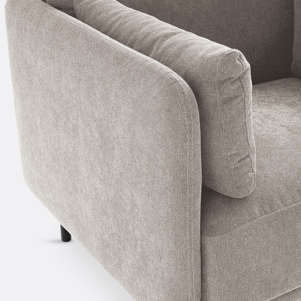 LA REDOUTE INTERIORS<br>Poltrona, tecido texturizado, Victor