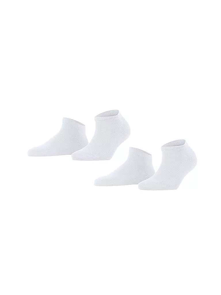 FALKE  Sneakersocken Happy 2er Pkg Weiss weiss
