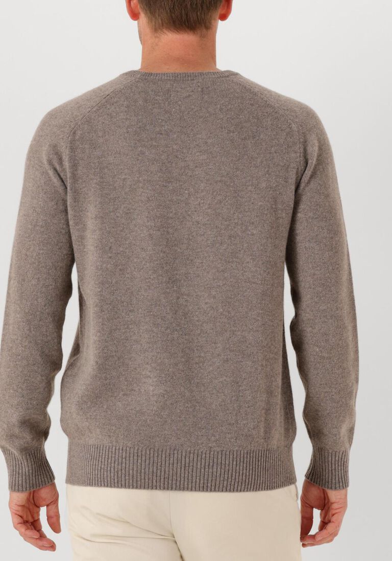 taupe stefano lauran trui crew l