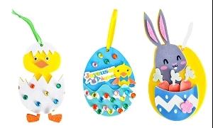JE CREE MES DECORATIONS DE PAQUES EN MOUSSE 6.2CM A 12CM