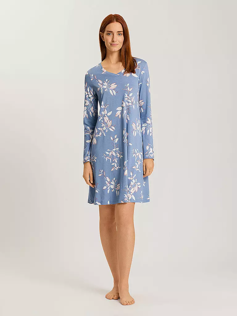 HANRO Nachthemd - Sleepshirt SLEEP&LOUNGE blau