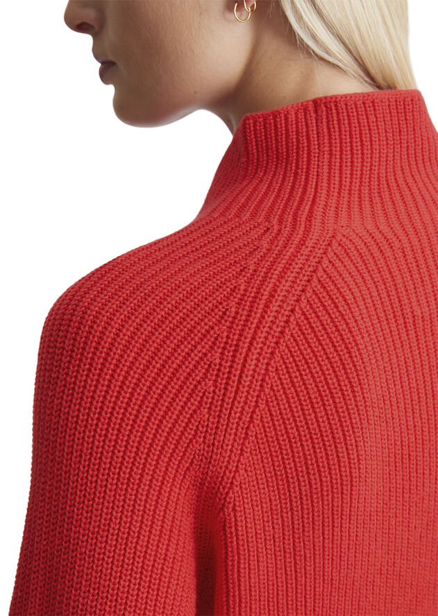 Marc O’Polo Cotton Pullover Poppy red
