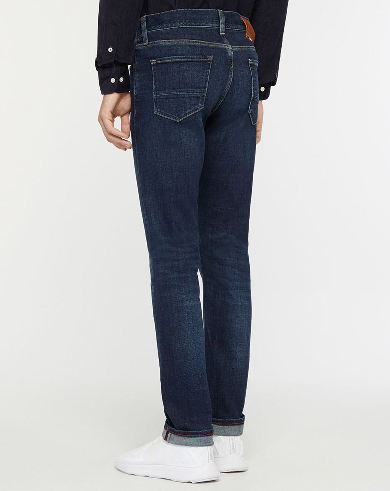 Tommy Hilfiger Jean Slim Bleecker Worn bleu jean foncé