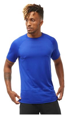 Maillot manches courtes Salomon Cross Run Bleu