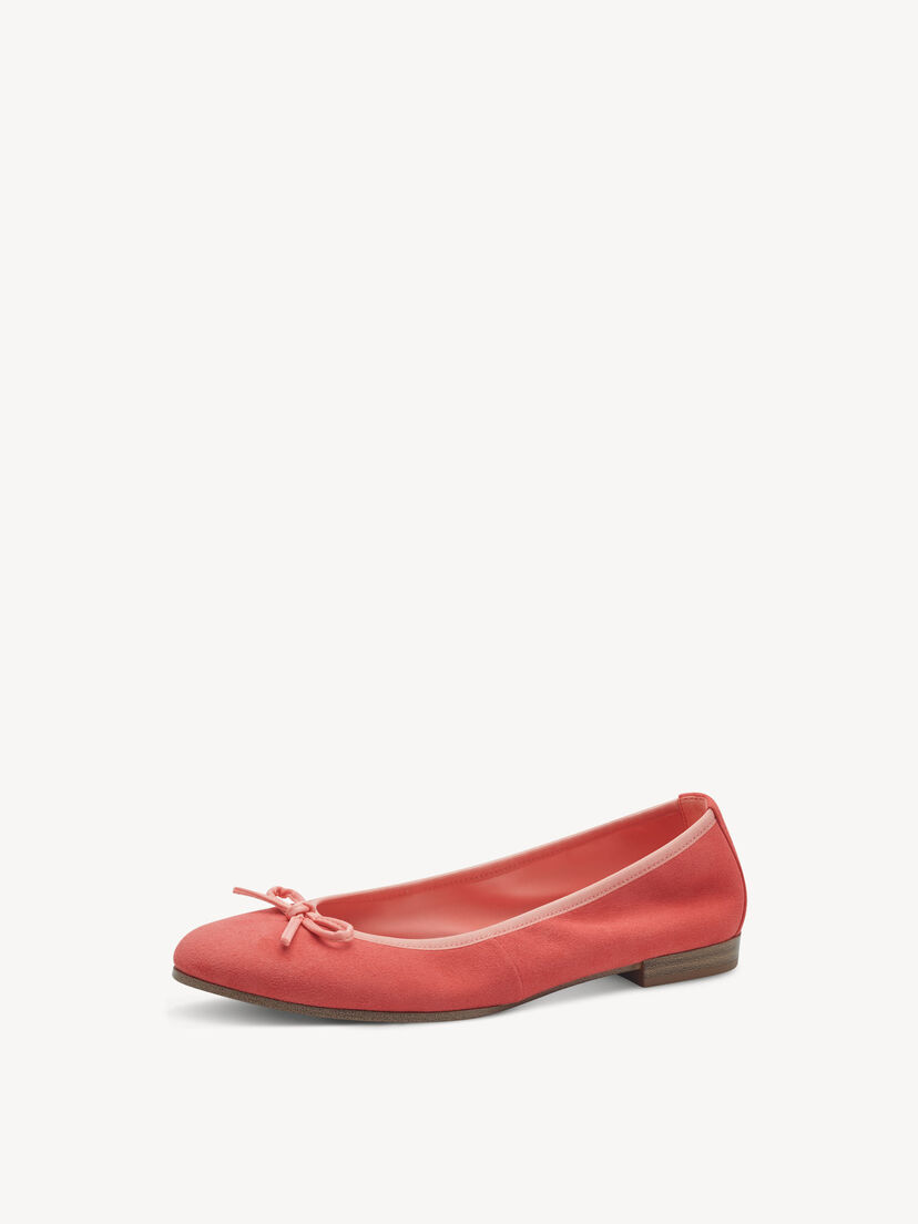 Leren Ballerina - rood