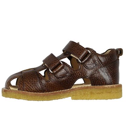 Angulus Sandaler - R?dbrun m. Velcro
