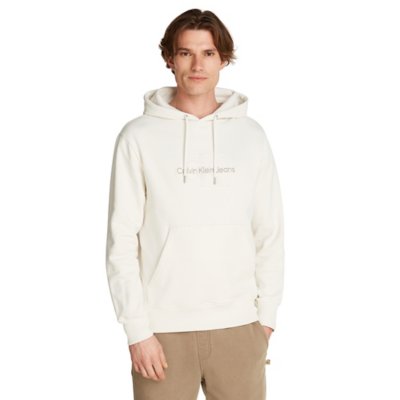 Sweatshirt à capuche homme Chenille Monologo CALVIN KLEIN