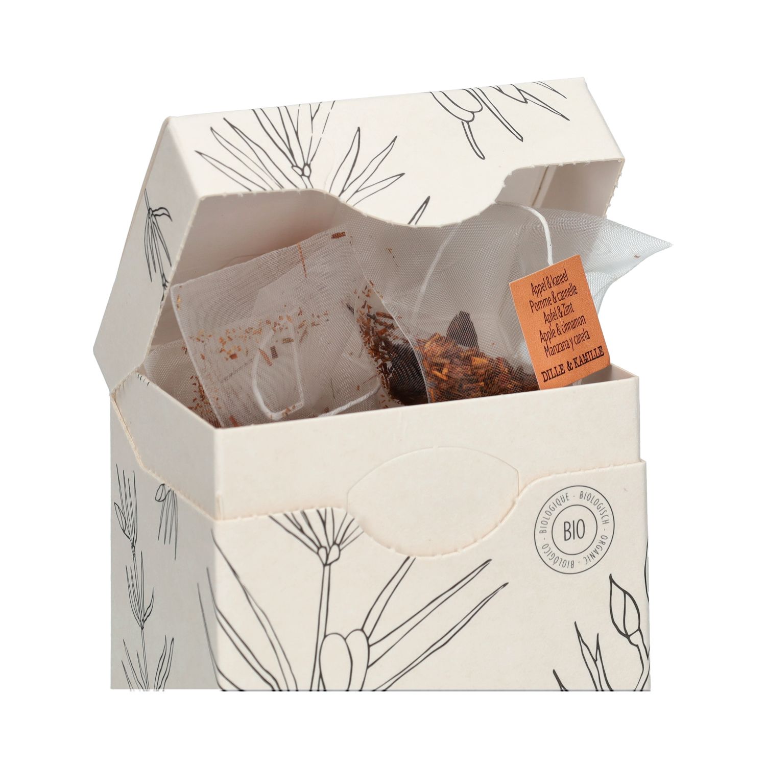 Appel & kaneel, biologisch, rooibos, 15 theebuiltjes