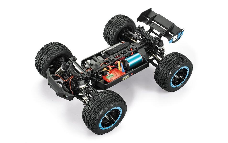 Stadium Truck Slyder ST Turbo 4WD Brushless Blau, RTR, 1:16<br>Off-Road RC Modell mit Brushless Allradantrieb