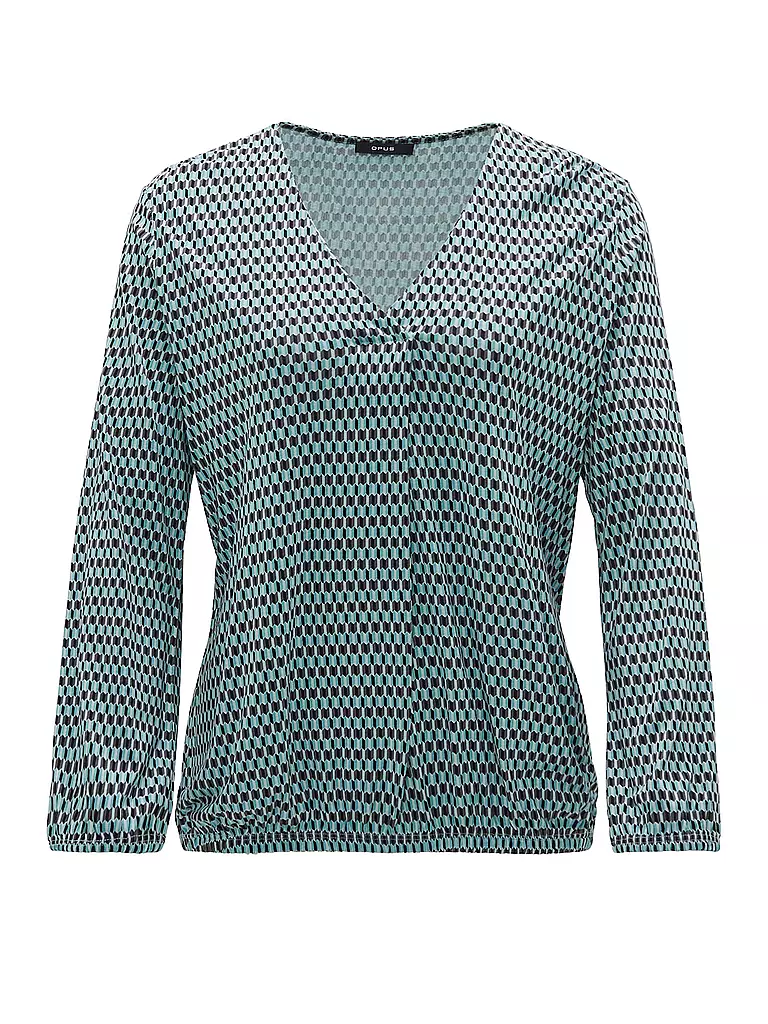 OPUS Blusenshirt SANNAH TRADITION hellblau