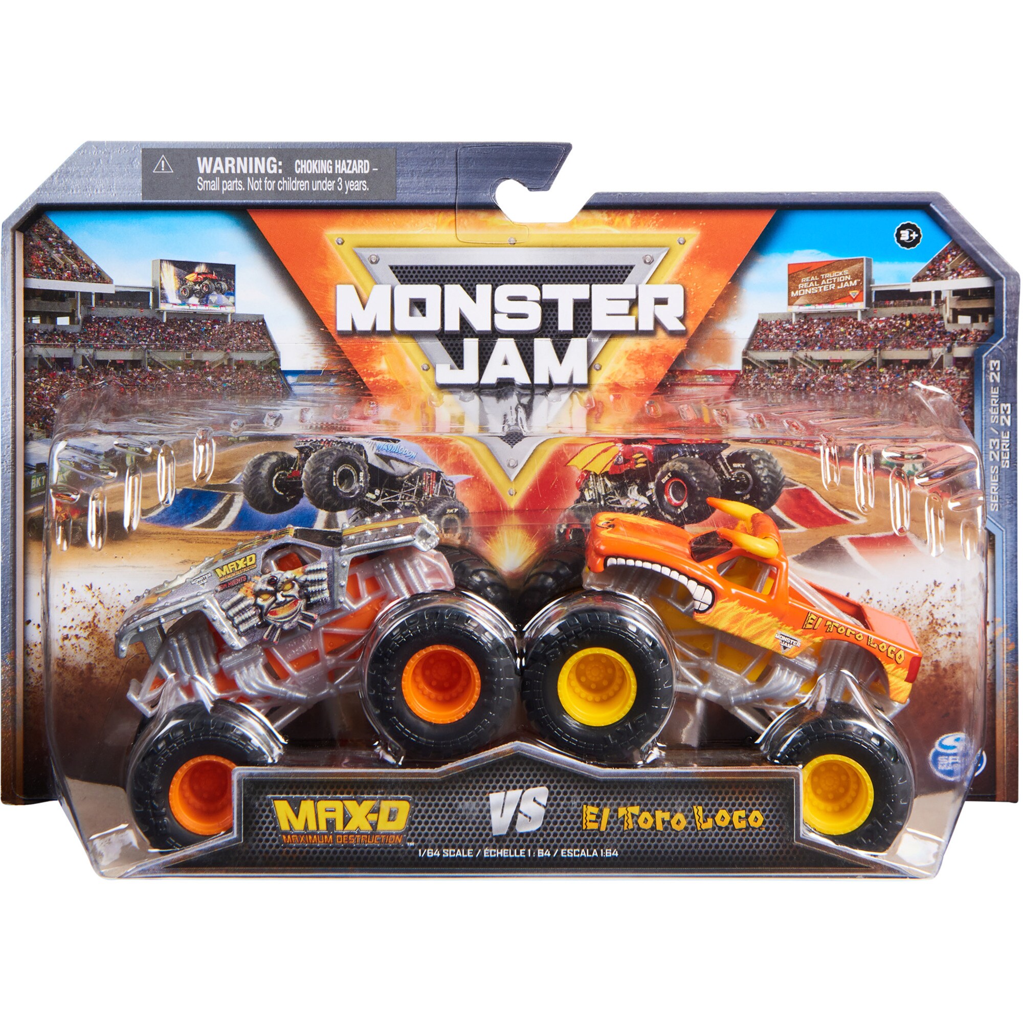 Spin Master Spielfahrzeug Monster Jam - Zweier-Pack mit Max-D und El Toro Loco