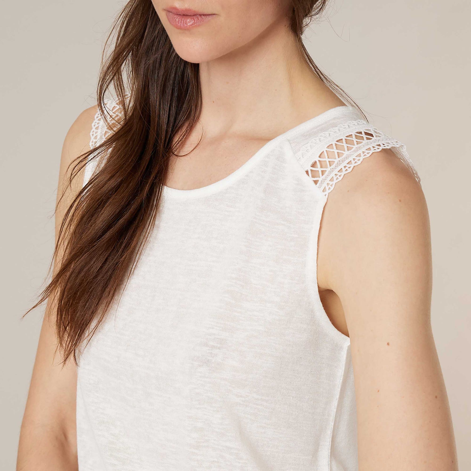 Top Femme blanc