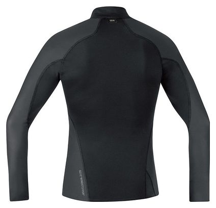 Maillot de corps Hiver Gore Windstopper Zip 1/4 Noir