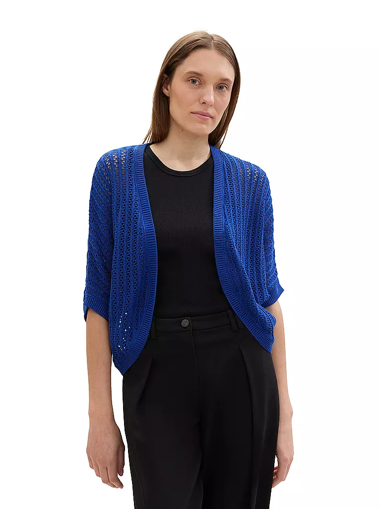 TOM TAILOR Strickjacke  blau