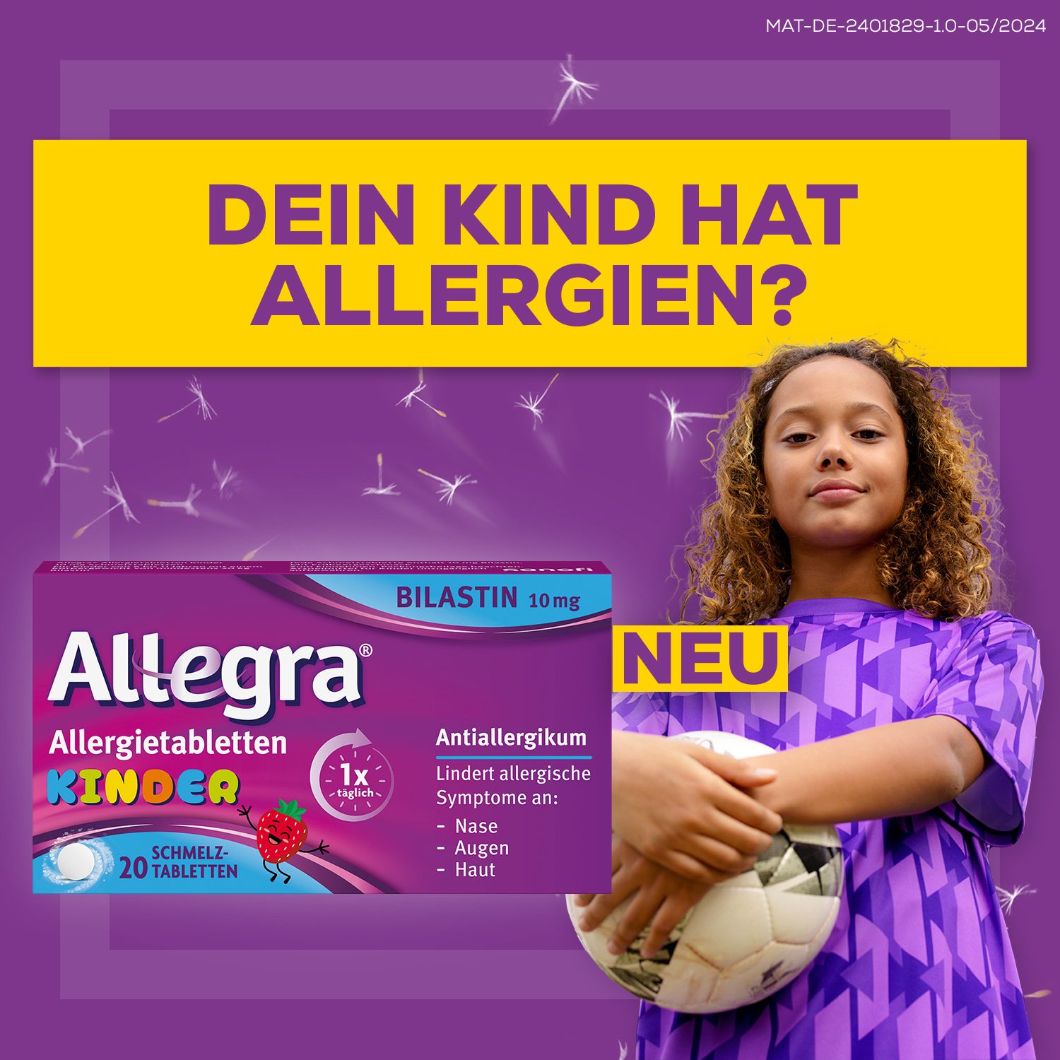 Allegra® Allergietabletten für Kinder – Schmelztabletten, 6 St.