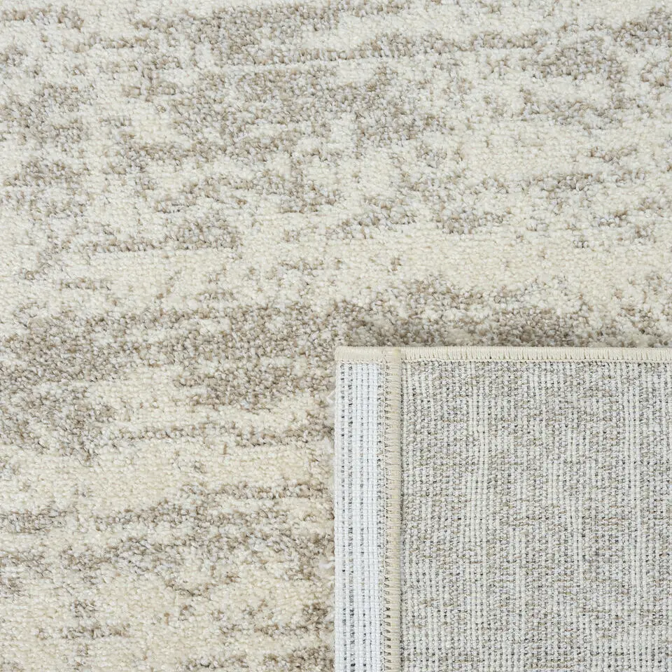 Relax Oslo - Laagpolig Effen Vloerkleed - Creme - 200x290 CM