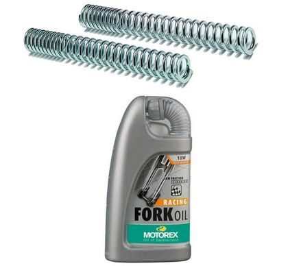 Ressorts de fourche Bitubo Kit tarage 0,8 avec huile de fourche MOTOREX