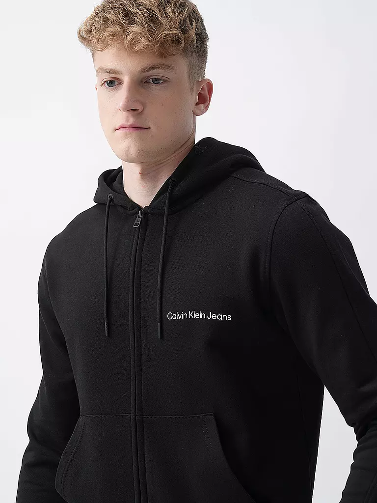 CALVIN KLEIN JEANS Sweatjacke schwarz
